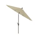Amauri Outdoor Living 9ft Round Push TILT Market Umbrella with Starring Gray Frame (Fabric: Sunbrella Antique Beige) 71213-104-CS21309